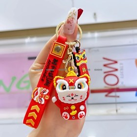 Resim Silver1 Zarif Anti-Kayıp Araba Anahtarlık Okul Çantası Çekicilik Bebek Yaratıcı Erkek ve Kadın Çift Yıldız Ayı Anahtarlık (Yurt Dışından) 