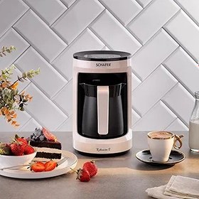 Resim Schäfer Kahvecim S Otomatik Sütlü Türk Kahve Makinesi-Krem 