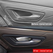 Resim Sanctuary Vault Araba Paslanmaz Çelik Iç Kapı Kase Paneli Trim Sticker Gümüş (Yurt Dışından) 