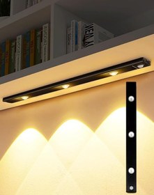 Resim 40cm Harekete Duyarlı led İnsan Vücudu Sensörlü Usb Sarj Taşınabilir Kablosuz Mutfak Elbise Dolabı Merdiven Led Cabinet Gece Lambası (1 ADET 40CM) 