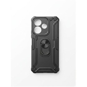 Resim Redmi 13 Tank Ve Yüzüklü Kılıf Siyah 