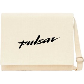 Resim Pulsar Logo Black Krem Kanvas Postacı Çantası - Krem 