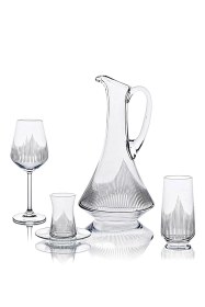 Resim Hisar Sglass 49 Parça 12 Kişilik Cam Bardak Seti Şeffaf 