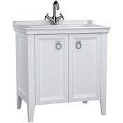 Resim Vitra Valarte 62153 Lavabo Dolabı Kapaklı 80 Cm Mat Beyaz Çok Renkli 