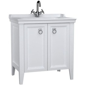 Resim Vitra Valarte 62153 Lavabo Dolabı Kapaklı 80 Cm Mat Beyaz Çok Renkli 
