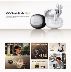 Resim Qcy Melobuds N60 Bluetooth 6.0 Kulakiçi Kulaklık 