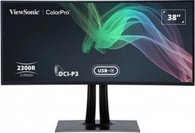 Resim VIEWSONIC VP3881A PROFESYONEL MONITOR 37.5 5MS 60HZ IPS 3840X1600 WQHD+ 300 HDMI DP USB TYPE C DCI-P3 PANTONE 21:9 20M:1 1.07B HOPARLOR RJ45 3 KENAR CERCEVESIZ 2300R KAVIS KALIBRASYON FLICKER FREE MAVI ISIK FILTRESI TILT SWIVEL YUKSEKLIK AYARI VESA 