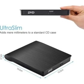 Resim Daders Home Harici DVD Rw External Taşınabilir Ultra Ince USB 3.0 CD DVD Yazıcı Okuyucu 