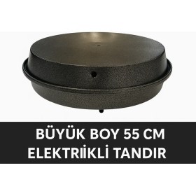 Resim Yognetic Jumbo Büyük Boy Elektrikli Tandır | Çok Amaçlı Pişirici | Ekmek Yapma Makinesi - 55 CM | GRİ 