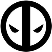 Resim Kıvırcıkyoga Deadpool (Oto-Motor-Laptop-Duvar-Dekor) 20 x 20 cm 