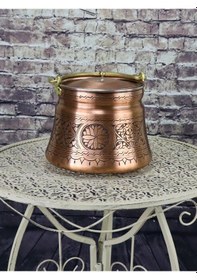 Resim İşlemeli Yoğurt 3 L Bakır Bakraç 