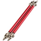 Resim Reedark 2 Adet Ayarlanabilir Ön Tampon Destek Çubuğu - Karbon Fiber & Paslanmaz Çelik 