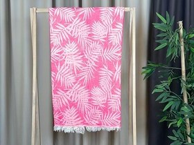 Resim Peştemal%100 Pamuk Banyo Havlusu Türk Hamam Plaj Havlusu Palm 