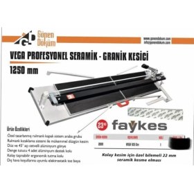 Resim Gönen Döküm Faykes 125 cm Vega Profesyonel Seramik Granit Kesici 