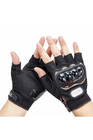 Resim Sxuan Probikex Motor - Bisiklet Kısa Parmak Eldiven Siyah 