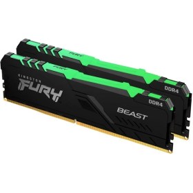 Resim Kingston FURY Beast RGB 64GB DDR4 3200MHz CL16 Performans Ram Kit (2x32GB) 