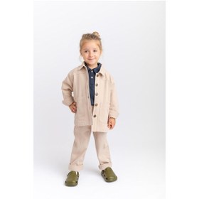 Resim Oliven The Kid Oliventhekid Unisex Gabardin Ceket Bej Bej 