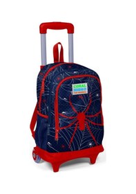 Resim Coral High Örümcek Erkek Çocuk Çekçek Çanta Seti - Işıklı Tekerle 