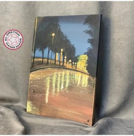 Resim Uretti-inanç 8099 - El Yapımı Akrilik Boya Manzara Resmi - 25 X 35 Cm 