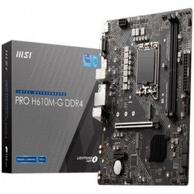 Resim Msı Pro H610m-g Ddr4 3200mhz 1xvga 1xhdmı 1xdp 1xm.2 Usb 3.2 Matx 1700p 12. / 13. Ve 14. Nesil İşlemci Uyumlu 