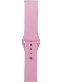 Resim Galaxy Watch Uyumlu 46mm Band Serisi 22mm Klasik Kordon Silikon Strap Kayış-pembe 