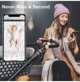 Resim İbaby M2c Wifi Bebek Monitörü Kamera - Fhd Ses 1080p 