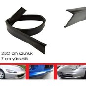 Resim Peugeot 207 Uyumlu Düz Ez Lip Ön Tampon Altı Ek Siyah Lip 