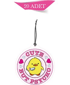 Resim Genel Markalar Cute But Psycho Tasarımlı 20'li Dekoratif Oto Kokusu Ve Oto Aksesuarı 