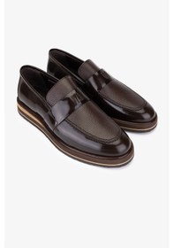 Resim Valmenti Erkek Hakiki Deri Kahverengi Loafer Ayakkabı 183 20089 Erk Ayk Sk25-26 Kahve Acma/khv Fltr Kahverengi 
