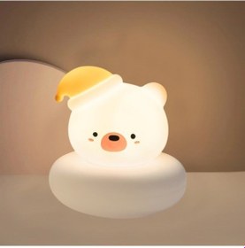 Resim Metabagua De Beers Sevimli Hayvan Gece Lambası Yenilikçi 3 Seviyeli Kısılabilir Bebek Gece Lambası Usb Masa Lambası Emzirme Bebek Bv4694 Bej 