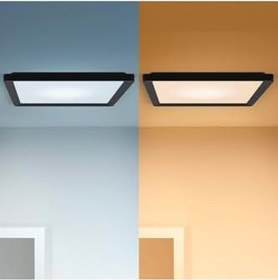 Resim Wiz Siyah Akıllı Sıva Üstü RGB Kare Panel Tavan Armatürü 17W 
