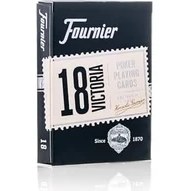 Resim Fournier Poker Oyun Kartları Nº 18, Standart Endeks, Kırmızı / Mavi 