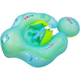Resim Geeksen Bebekler İçin Güvenli Ve Eğlenceli Şişme Yüzme Simidi - 6-30 Aylık Çocuklar İçin Yeşil 