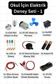 Resim Scordion Okul İçin Elektrik Deney Seti - 1 