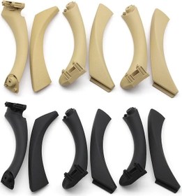 Resim Kolu Kiti Bej L-siyah Bej Ön Arka Sol Sağ İç Kapı Kolu Kapak Paneli Trim Bmw 3 İçin 