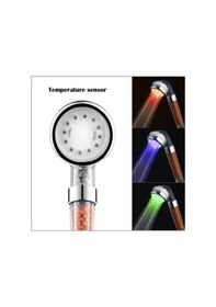 Resim Tasarruflu Boncuklu Ledli Duş Başlık-pil Veya Elektrik Gerekmez Kinetik Enerjili Çok Renkli 