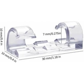 Resim Jetfast 40 Adet Kablo Kanalı Düzenleyici Sabitleyici Klips Duvar Fayans Cam Kablo Tutucu Yapışkanlı Klips 