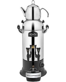 Resim Maksi Çift Demlikli Çay Makinesi 16 Litre, Semaver 