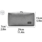Resim Gaojunshop01 Nintendo Switch 2 Çapraz Askılı Çok Bölmeli Gri Taşıma Çantası Resmi Lisanslı 