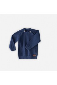 Resim Miespiga Unisex Bebek Lacivert Triko Örgü Aspen Kazak 