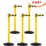 Resim İlgi Trafik Yönlendirme Şeritleri Ayaklı Yönlendirme Bariyeri Güvenlik Şerit Bariyer (5 ADET) 