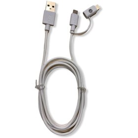 Resim Ligovi Two In One Kablo 120 Cm / Hem Mıcro Hem Apple 