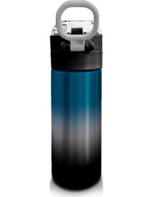 Resim Coral High Kids Nefti Gri Renk Geçişli Pipetli Ve Direkt İçim Çelik Termos 500 Ml 31855 Gri - Yeşil 