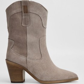 Resim Valmenti Kadın Sampanya Süet Hakiki Deri Casual Bot 312 55203 Bn Bot Sk23/24 Ten 