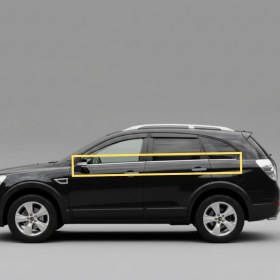 Resim Rekapa Chevrolet Captiva Cam Alt Çıtası Krom Nikelaj (2007-2013) için Özel Ürün (6 Parça Paslanmaz Çelik) 