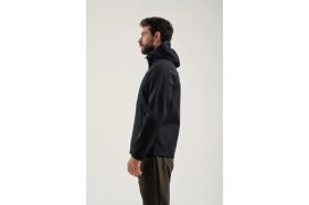 Resim Exuma 2311100 Erkek Siyah Yağmur Rüzgar Geçirmez Softshell Mont 