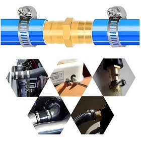 Resim 30x45mm Paslanmaz Çelik Hortum Boru Tesisat Kelepçesi 5 Adet 