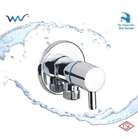 Resim Beyaz Çubuk Kollu Taharet Musluğu, Kullanışlı ve Şık Tasarım 