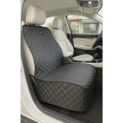 Resim Su Geçirmez Deri Kapitone Evcil Hayvan Ön Koltuk Kılıfı Tüm Araçlara Uygun 