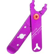 Resim Padalink Bisiklet Bakım Aleti 4'lü Çok Fonksiyonlu: Zincir Kilit Açıcı, Lastik Çekici, Valf Çekici Ve Açma Tokası - Mor Çok Renkli 